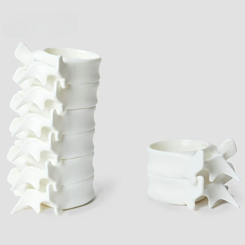 Ceramic Spine Cup Creative Coffee Mugs,Novelty Large Ceramic Coffee Pot Mugs, Funny Gifts for Nurse, Surgeon, Anatomy Teacher