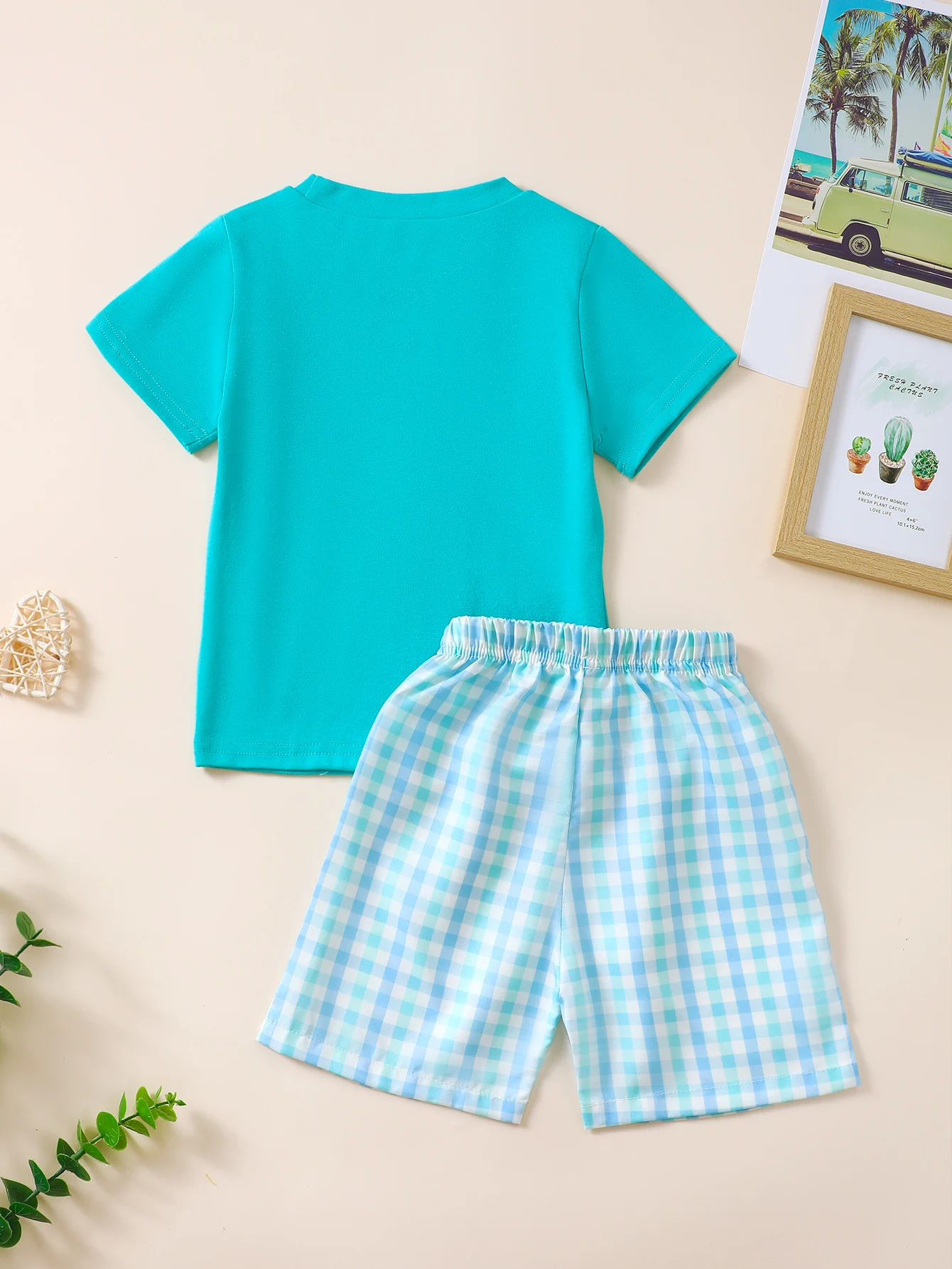 男の子の赤ちゃん夏カジュアル刺繍文字パターン半袖ショーツセッ - Baby Clothing Knitting Patterns のレビューと価格