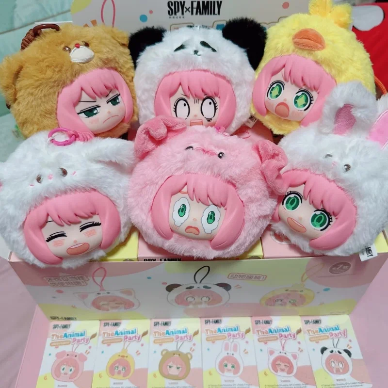 

Spy×Family The Animal Party Series слепая коробка кукла орнамент Anya Forger анимационные производные рюкзак кулон игрушка подарок на день рождения