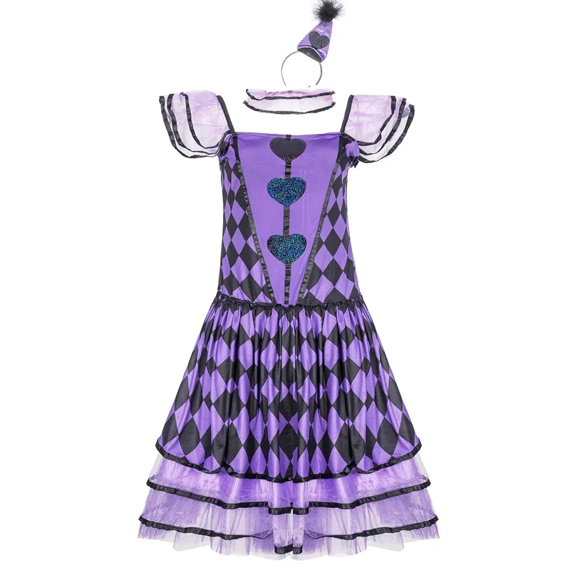 Halloween Carnival Performance Funny Naughty Purple Clown Costume Circus  Horror Ghost Role Play Costume - AliExpress 200000532