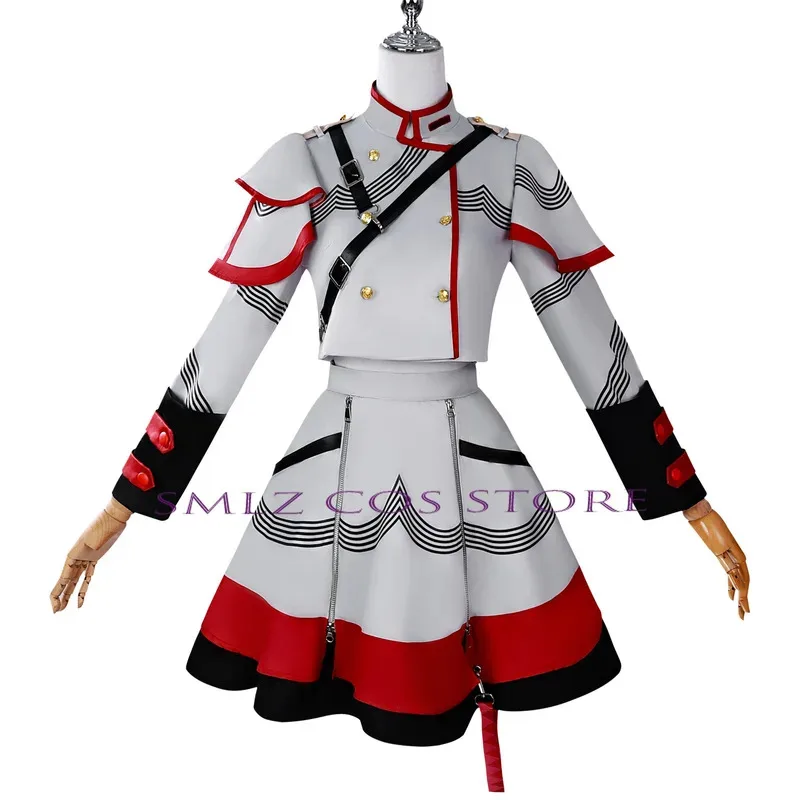 Wholesale Kasane Teto Cosplay Anime Costume Vtuber Cosplay Halloween Dress Party Women Performance Suit for Girl Kasane Teto Wig