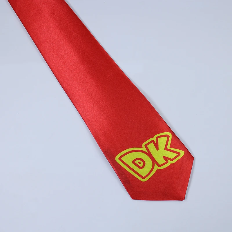 Cos Donkey Neck tie Kong Cosplay Neckband Costume Accessories Movie Peach Red Neckband Princess Halloween Carnival Party Suit