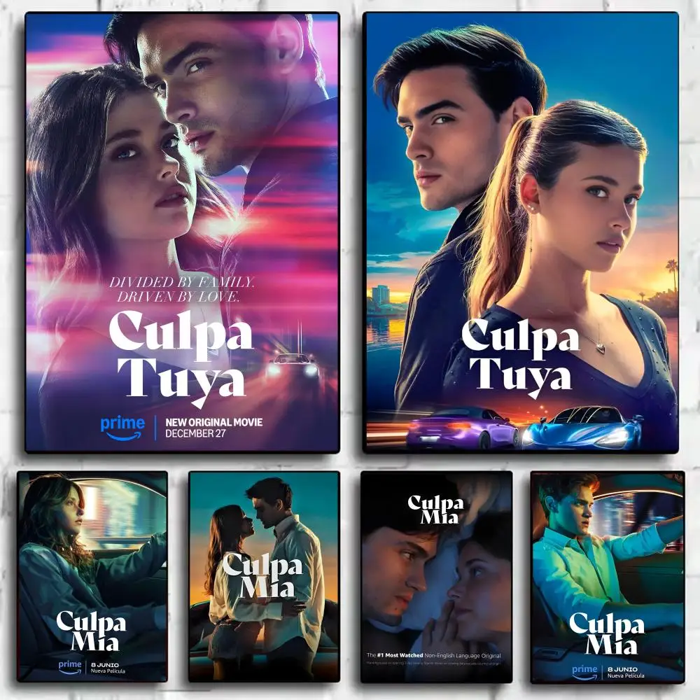Pegatinas de póster My Fault C-Culpa M-Mia, pintura mural, calcomanías autoadhesivas para pared, decoración HD para dormitorio, sala de estar, hogar, regalo