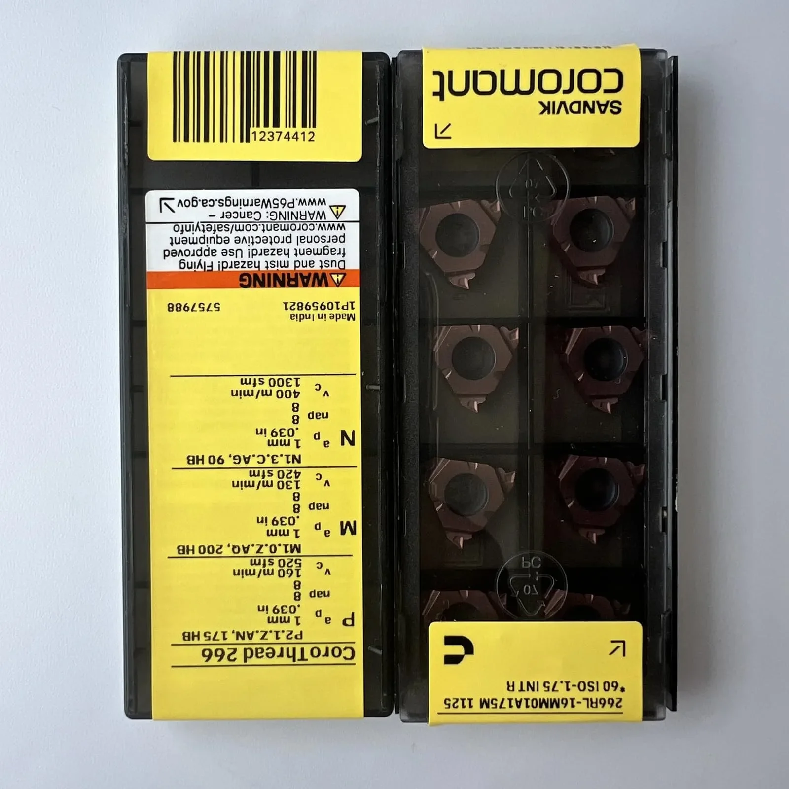 الأصلي SANDVIK / 266RL-16MM01A175M 1125 / سبائك الصلب CNC شفرة 10 قطعة #4