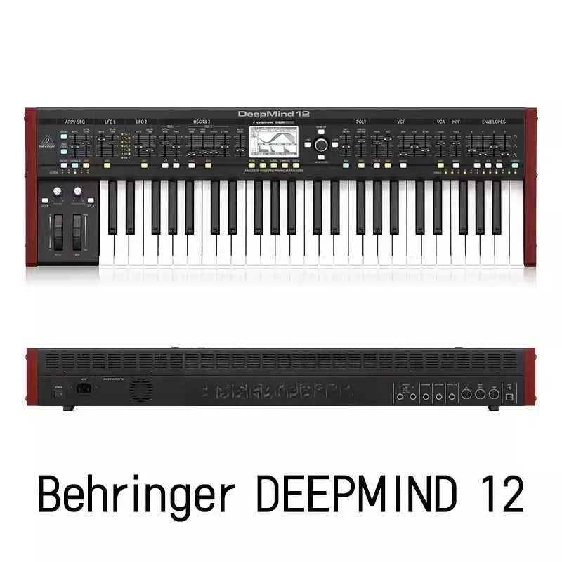 12 electronic keyboard 49 keys analog synthesizer control sequencer