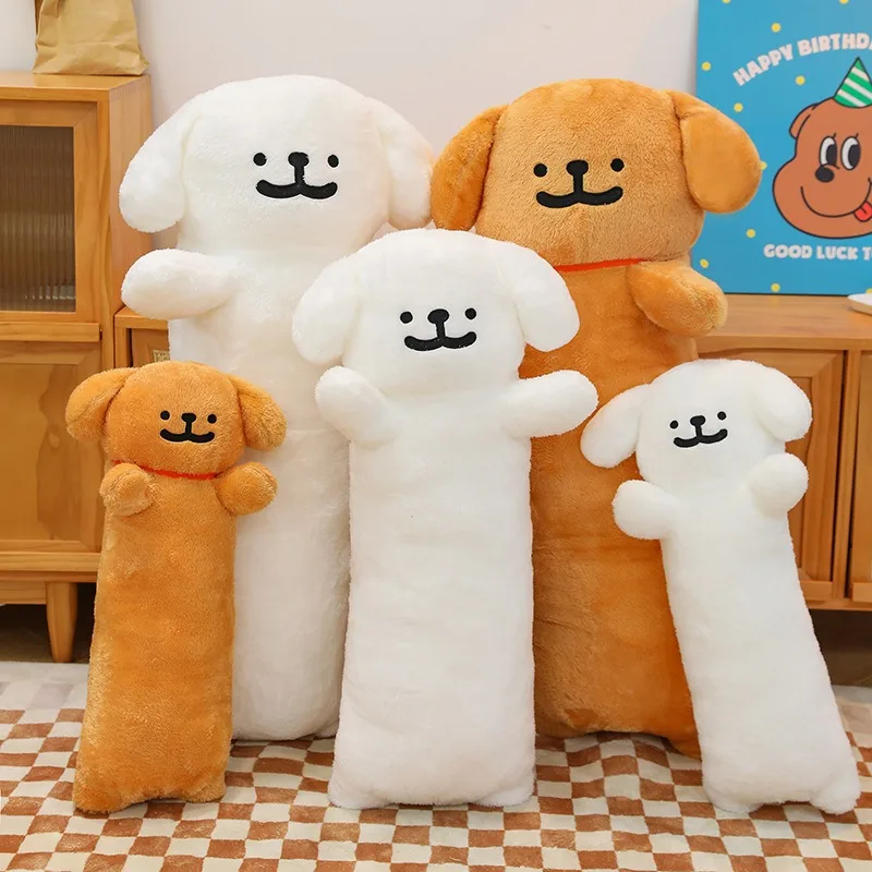 100cm Kawaii Plush Toy Cute Line Dog Stuffed Doll Long Pillow Cushion Kids Birthday Gift for Children Factory Wholesale Export