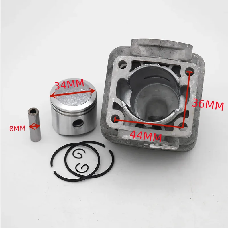 34MM Cylinder Piston pin Kit For Echo HCA-261 PB-261i PAS-260 PAS-260/261 SHC-260 SHC-261