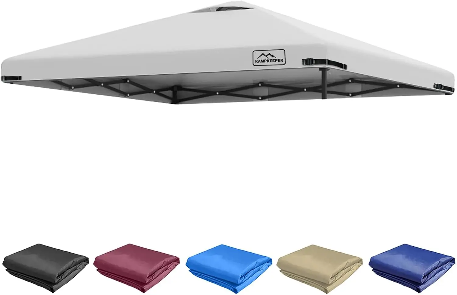 

10x10FT Replacement Canopy Top with Air Vent, UV Waterproof Polyester for Outdoor Patio Garden Sun Shade