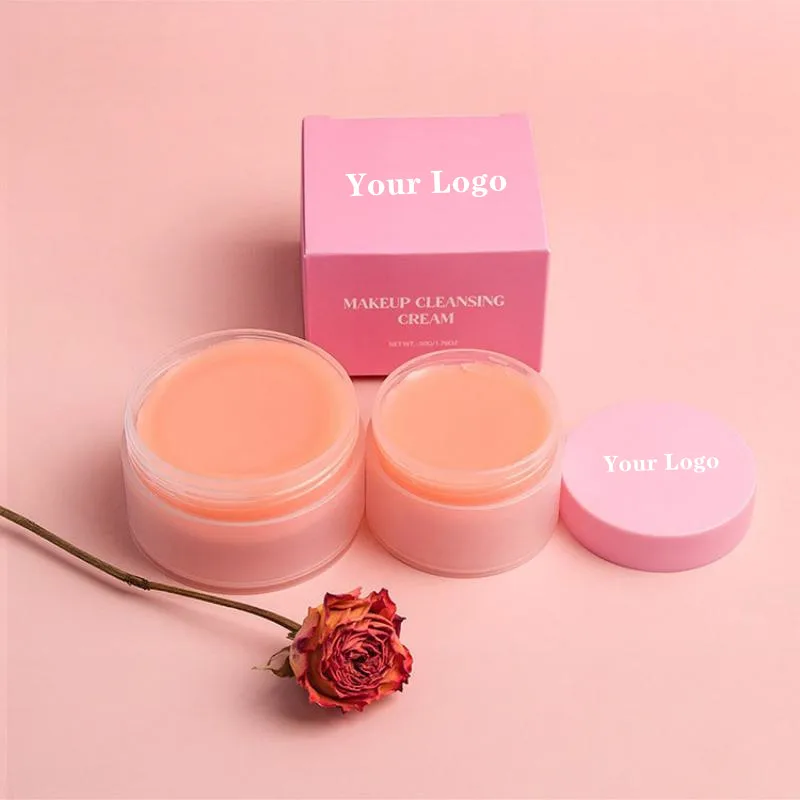 Makeup Removing Cream Private Label Skin Care Deep Clean Cosmetics Remover Cleansing Purifying Balm Wholesale 20pcs/lot Pink