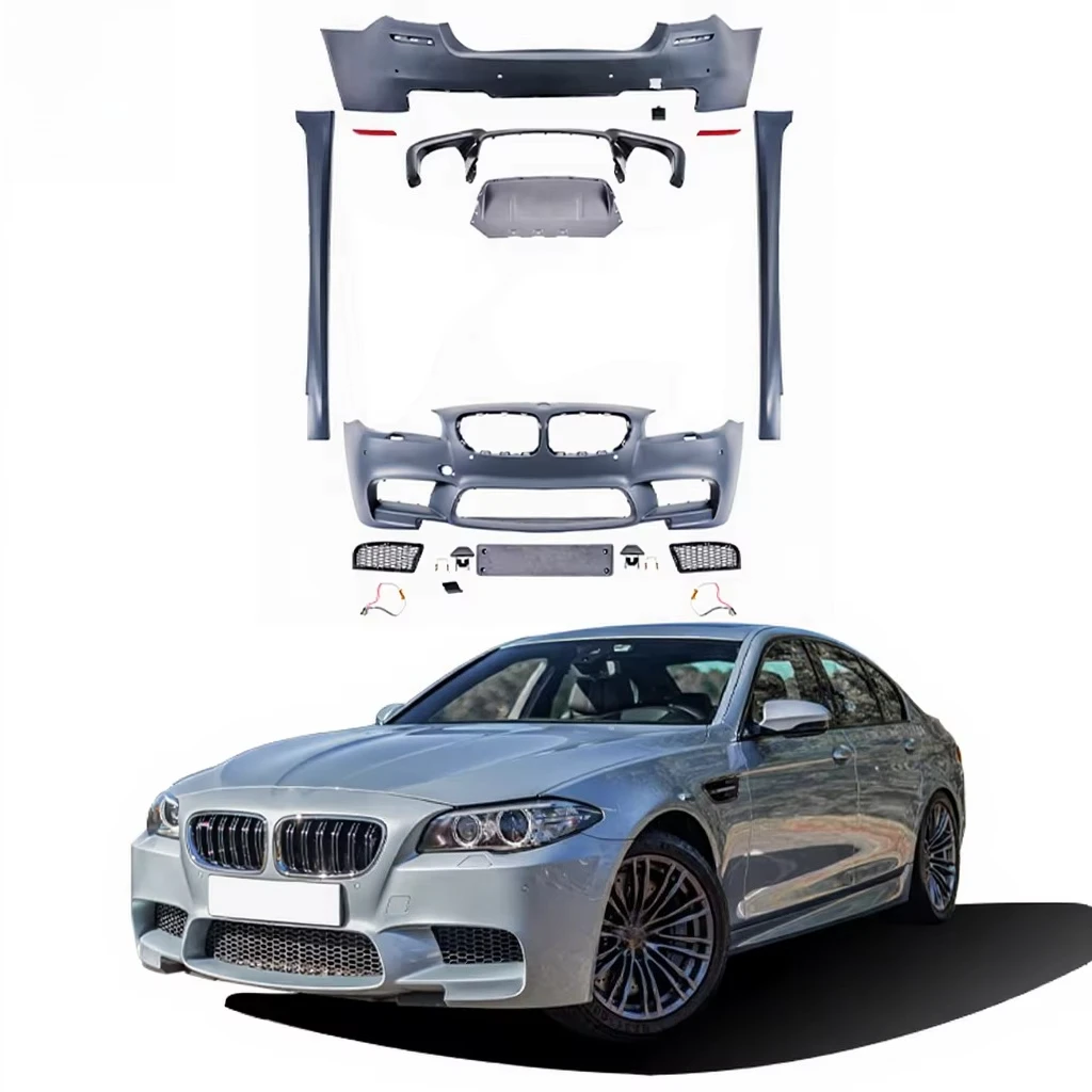 

Комплект обвеса F10 в стиле M5 для BMW 5 серии F10: передний и задний бамперы, боковые пороги, автомобильные аксессуары
