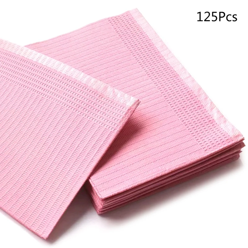 Y1UF 125 Stuks Opvouwbare Manicure Papier Nagels Art Cleaning Pad Mat Nagellak Wegwerp Hand Kussen Tafel Mat tafelkleed