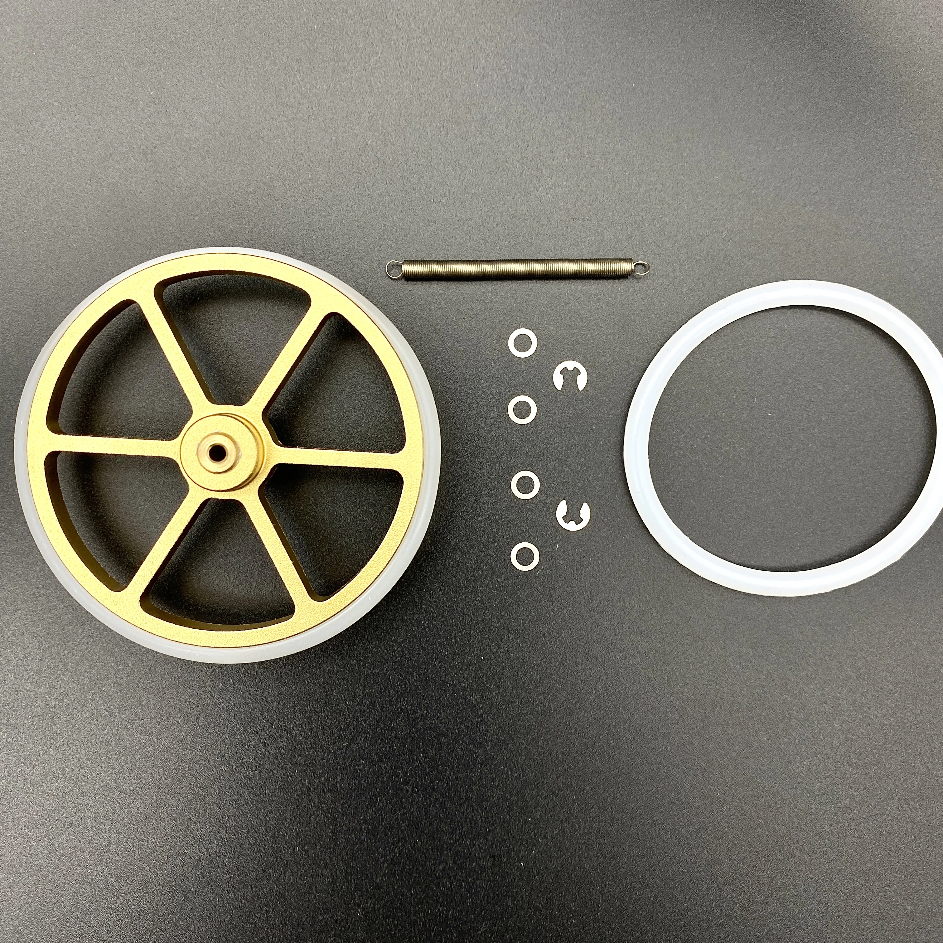 LENCO 75/78 Turntable Drive Roller Replacement Full Copper Stainless Steel Spring Turntable Parts