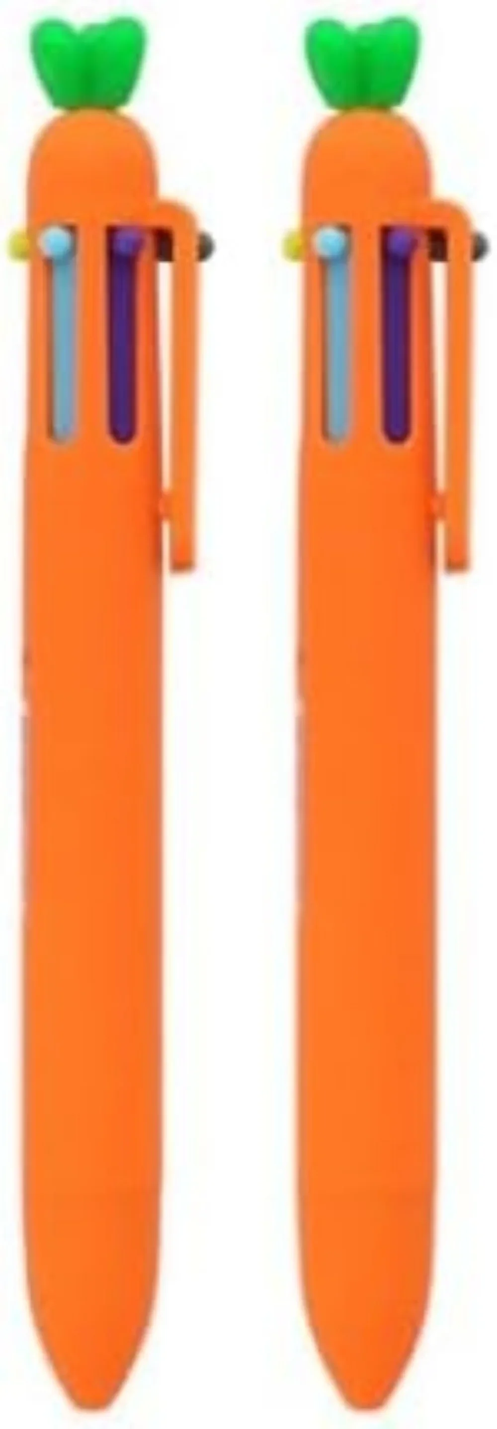 

24 шт., оптовая продажа, милая морковь, 6 цветов, шариковые ручки 0,7 мм для письменных принадлежностей