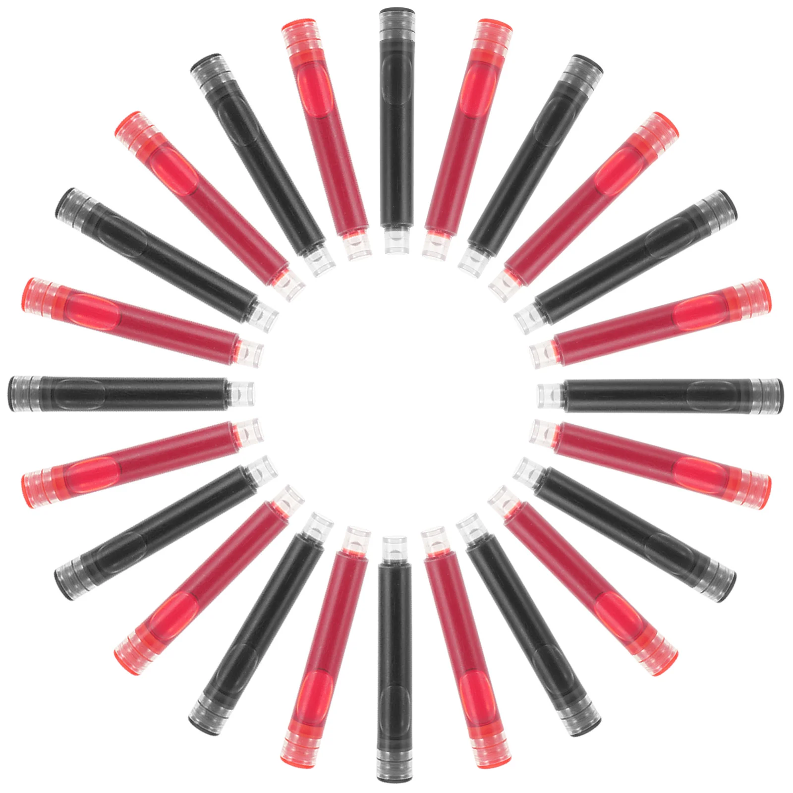 100Pcs Lightweight Compact Fountain Pen Ink Cartridges Smooth Writing for Students Office Supplies Calligraphy Art