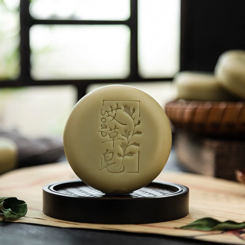 

Натуральное мыло ручной работы из полыни для домашнего использования, травяной очищающий брусок для лица и тела, мягкая формула