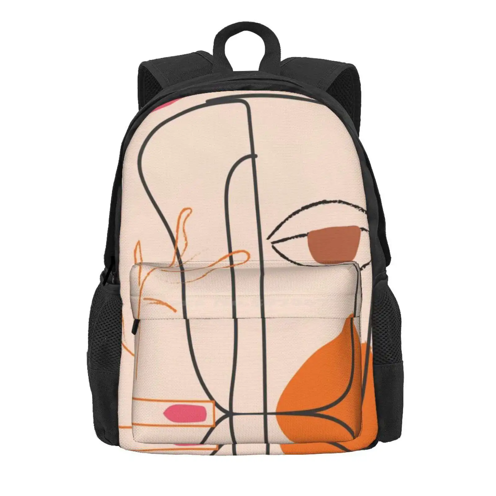 Minimal Hot Sale Schoolbag Backpack Fashion Bags Abstract Art Lines Minimal Art Minimalistic Pablo Picasso Picasso Drawing