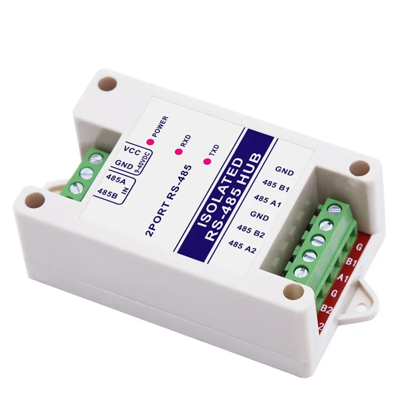 NF 485 Repeater Photoelectric Isolation Industrial RS485 Hub 2Channel Signal Amplifier Anti-interference Lightning Protection