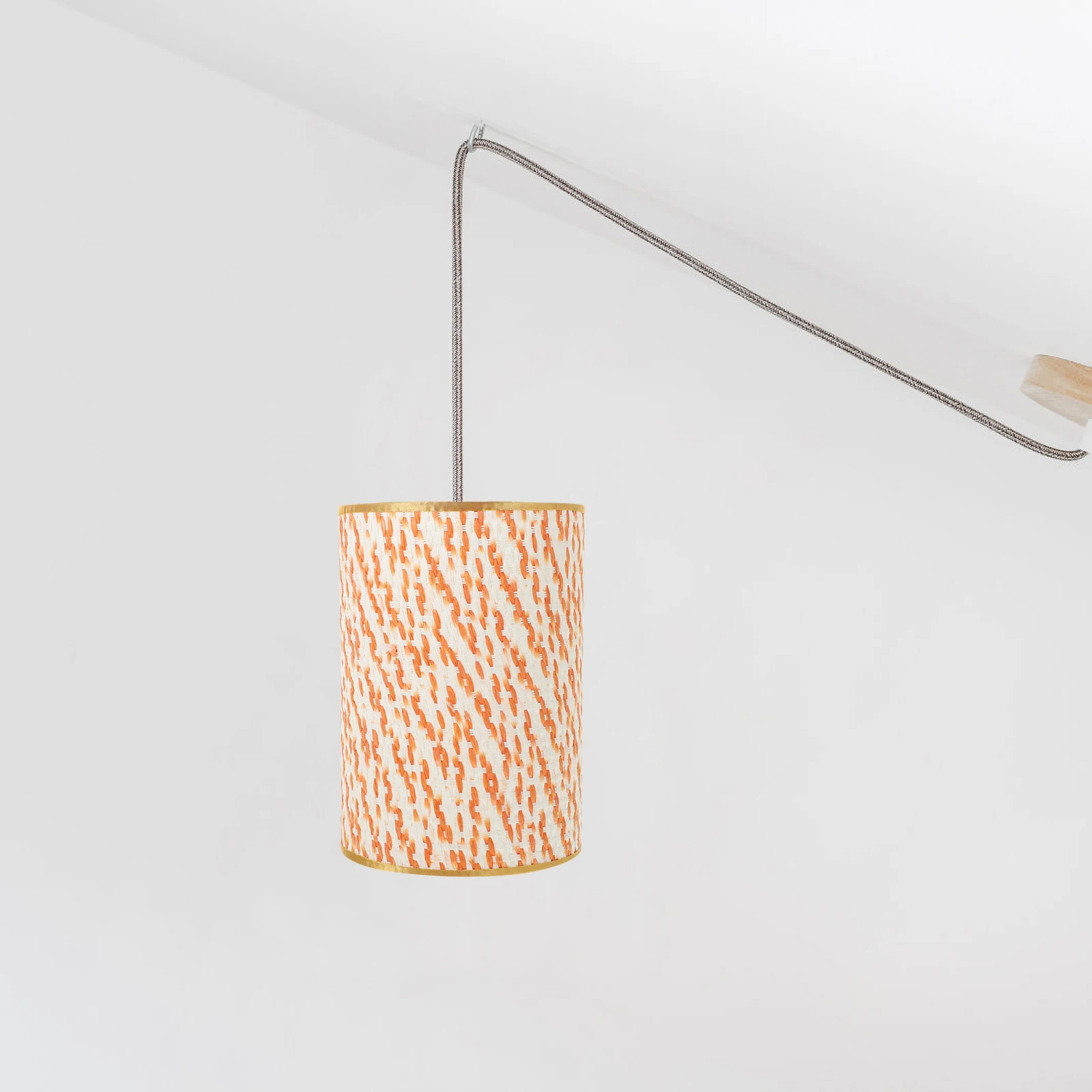 

1Pcs Colorful Drum Lamp Shade Woven Fabric Lampshade For Table Floor Lamp Home Decor