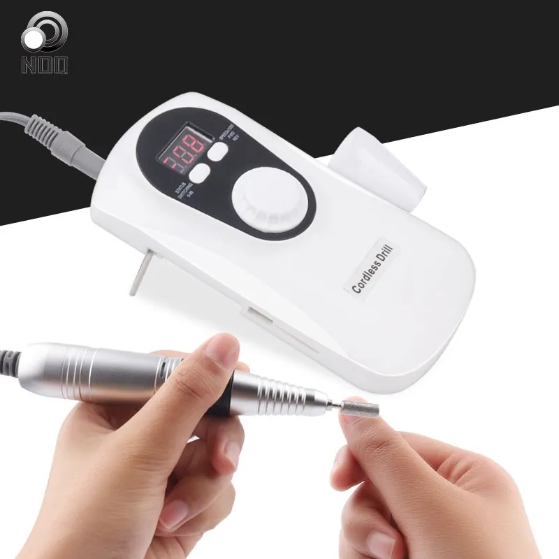 

NOQ Portable Electric Nail Drill Professional 30000Rpm Manicure Machine 6pcs Set Bits Polishing Head Nails Accessories Nail Tool