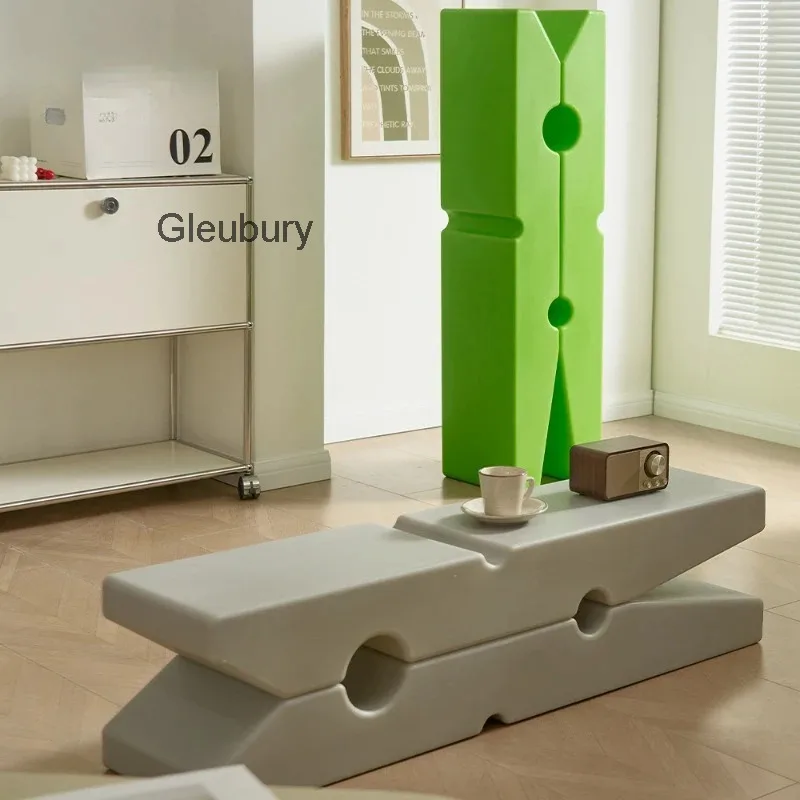 Plastic Nordic Creative Home Low Stool Modern Long Stool Internet Celebrity Personalized Storage Rack Entry Shoe Changing Stool