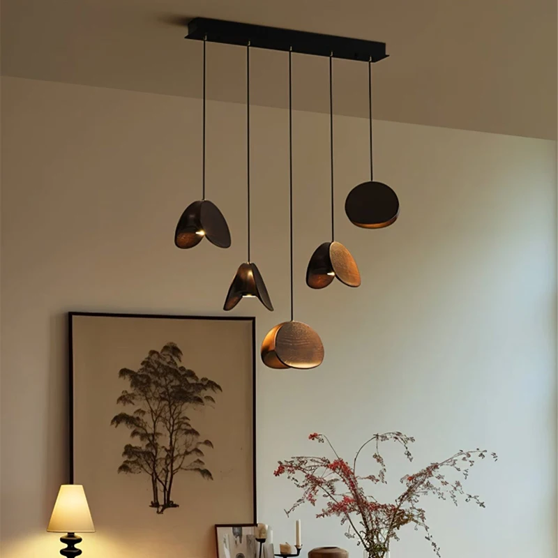 Designer Log Craft LED Chandelier Light for Living Room Dining Table Kitchen Bedroom - Pendent Lamp Home Decorative Lighting