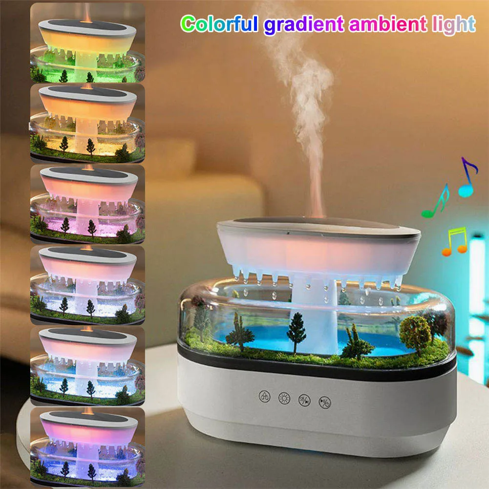 

Perfume Humidifier Ultrasonic Air Humidifier With LED Lighting Simulation Micro Landscape Fragrance Essential Oil Diffuser