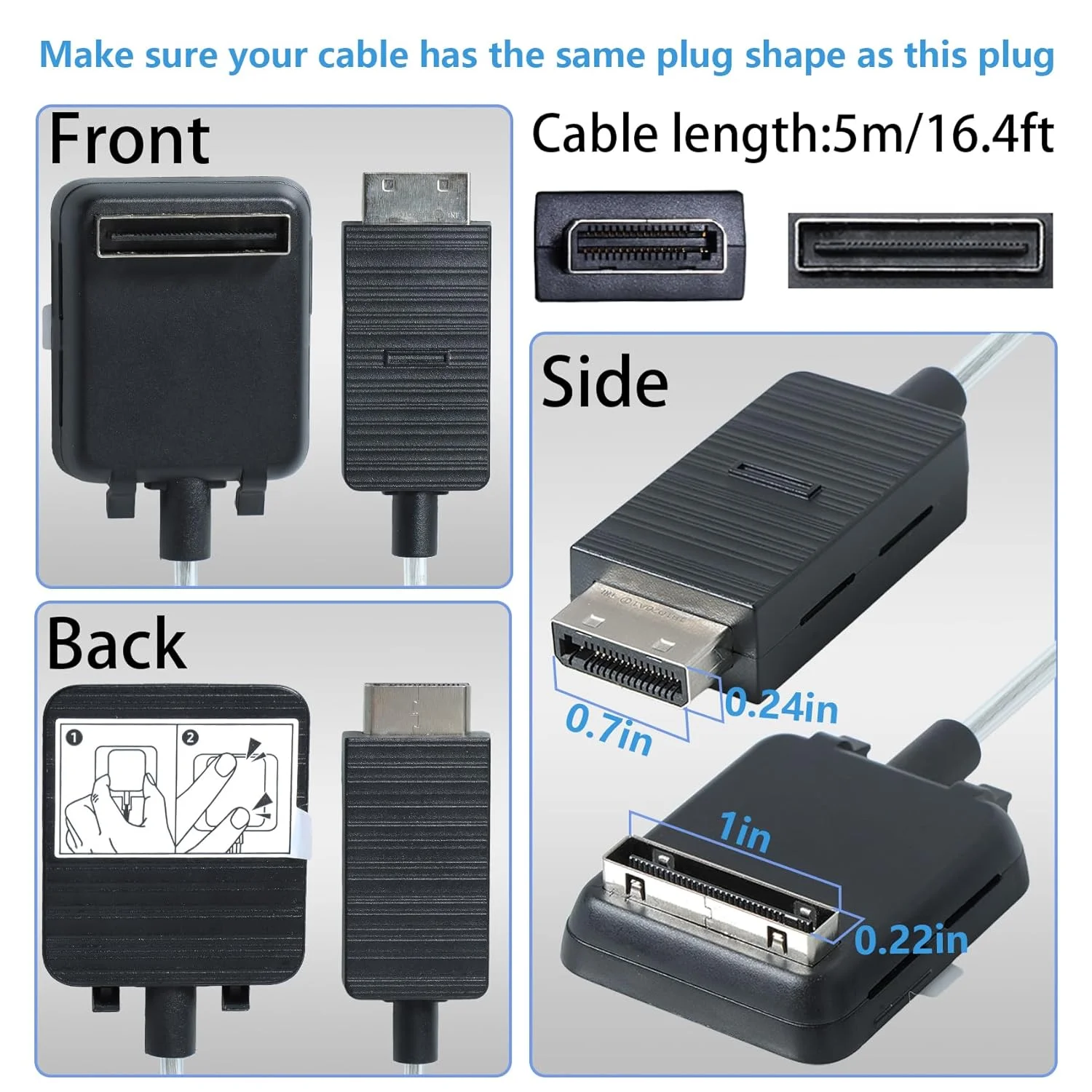 BN39-02395A TV One Connect Cable 5m for QN55Q7CNAF QN75Q7FN