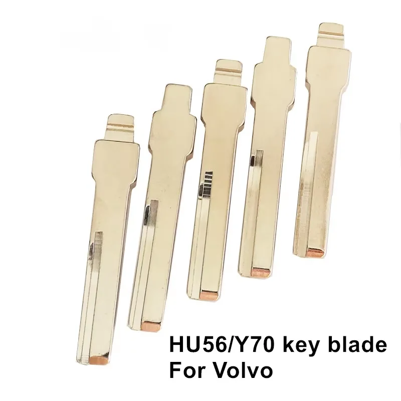 

10pcs KD HU56 HU56R Y70 Key Blade for Volvo Mitsubishi S40 Car Key Blank Universal Center Groove Xhorse KD VVDI Remote Key Blade