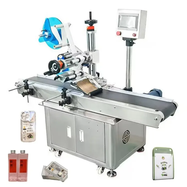 Fully Automatic Labeling Machine for Small Business Top and Bottom Surface Box Bag Labeling for Cartons Films Made of Paper