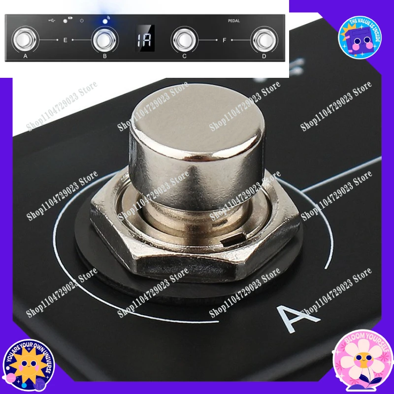 2026 hot-selling bluetooth controller MIDI pedal page flipper multi-function, musical instrument accessories