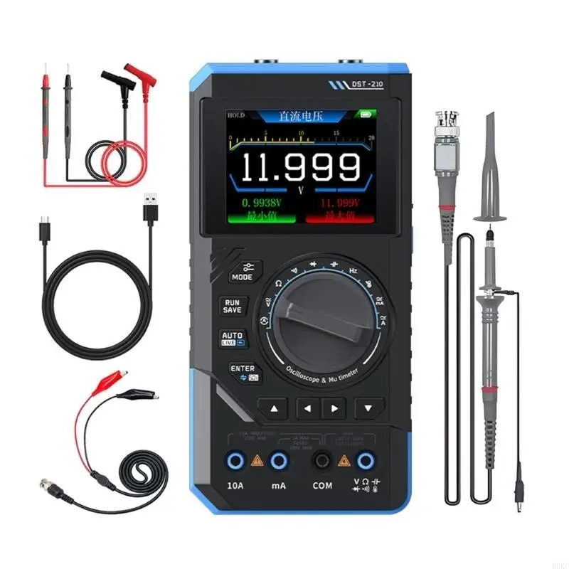 

B0KC Small Digital Multimeter with Advanced Oscilloscope & Generator Electrical Tester Tool for Various Applications
