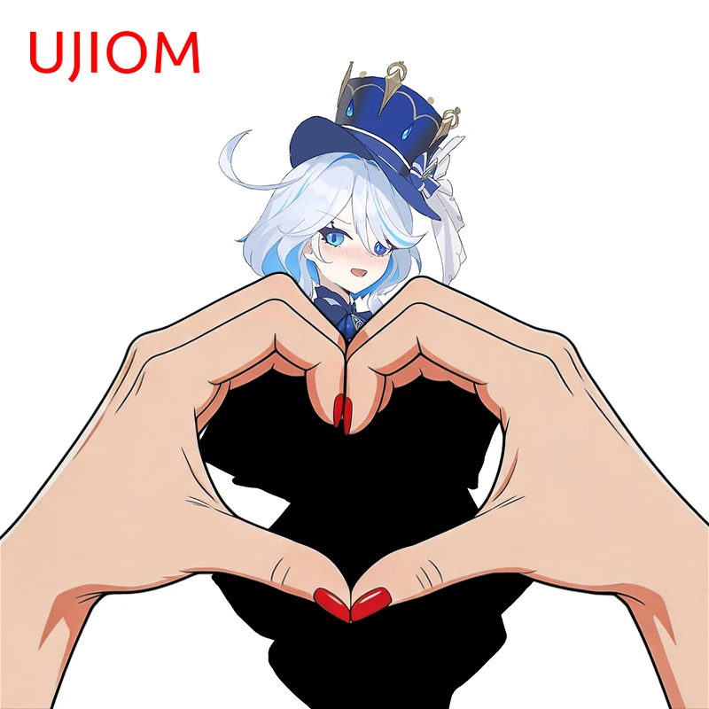 UJIOM Furina Genshin Impact Wall Sticker Venner Game Room Exquisite Trendy Attractive Decal Creative Personality Wallpapers
