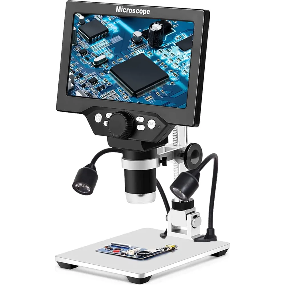 Mikroskop cyfrowy LCD z USB, 7 – Digital Microscope With Screen 7 Inch recenzja i cena