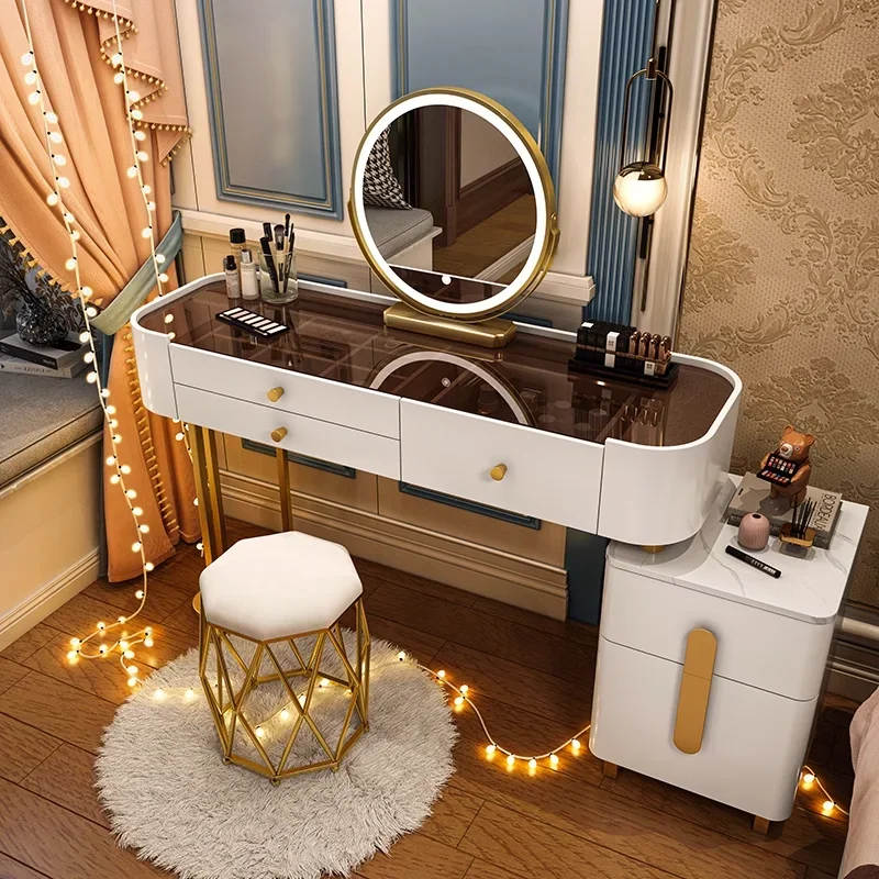 Jewelry Salon Dressing Table Mirror Chair Bedroom Organizer Dressing Table Bedroom Luxury Mesa De Maquillaje Chinese Furniture