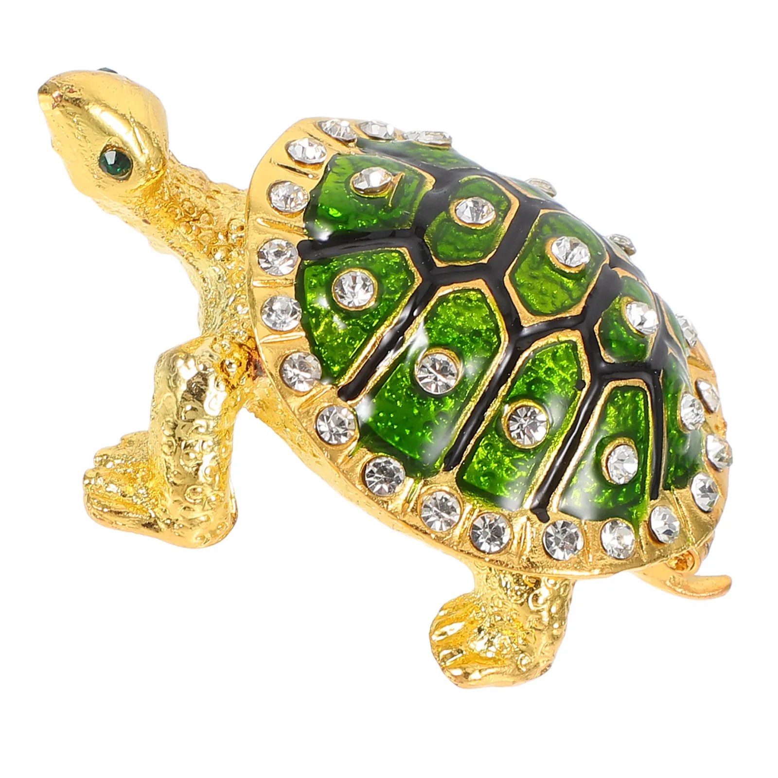 

Turtle Jewelry Box Metal Craft Trinket Organizer for Women Office Necklace Earring Ring Storage Decorative Jewelry Holder