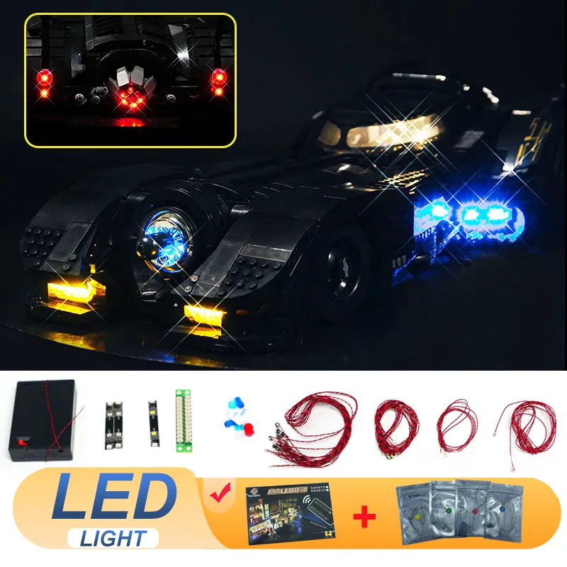 

Комплект светодиодных ламп для LEGO 76139 1989 Batmobile, автомобильная лампа, подарок на Рождество (наборы, комплекты, модели не входят в комплект), сделай сам