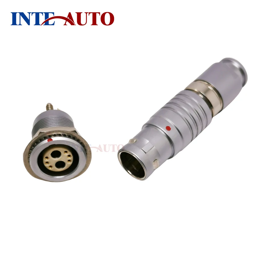 3B series hybrid connector Circular push pull connector 2 fluid 6 low voltage mixed configuration medical connector