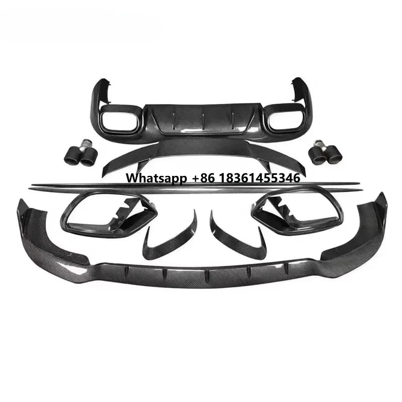Für GT50 Hochwertiges Trockencarbon-Karosserie-Kit: Frontlippe, Seitenschweller, Hecklippe, Heckdiffusor, Spoiler