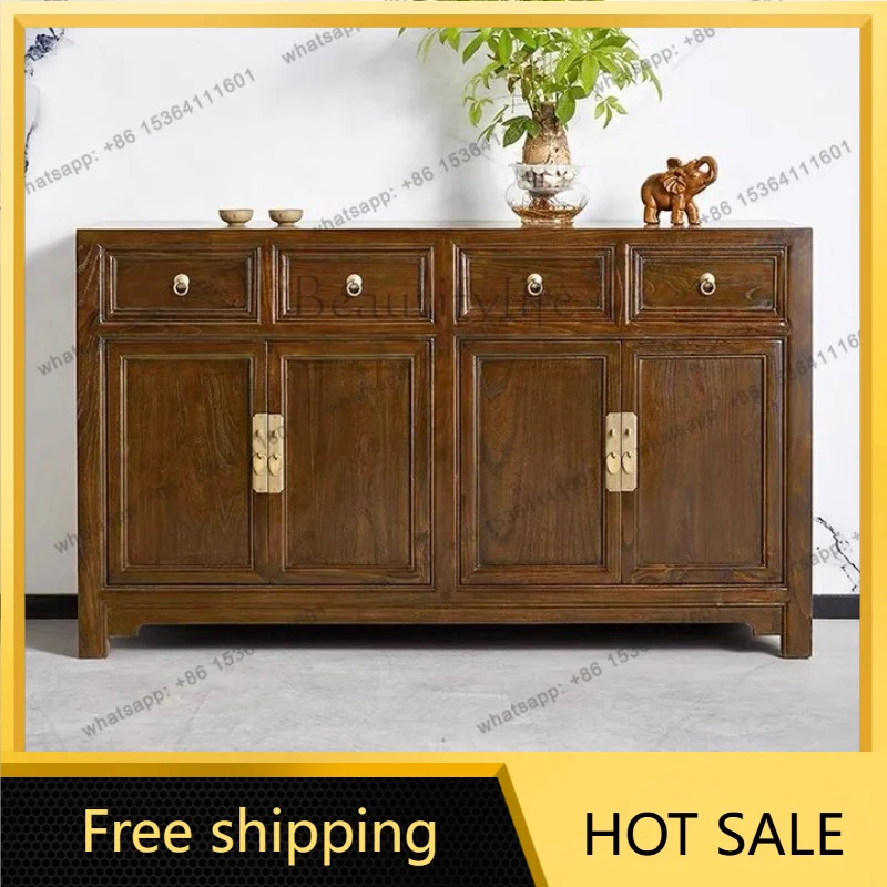 XX. New Chinese-style dining side cabinet, living room entrance entrance, foyer storage, simple and classical
