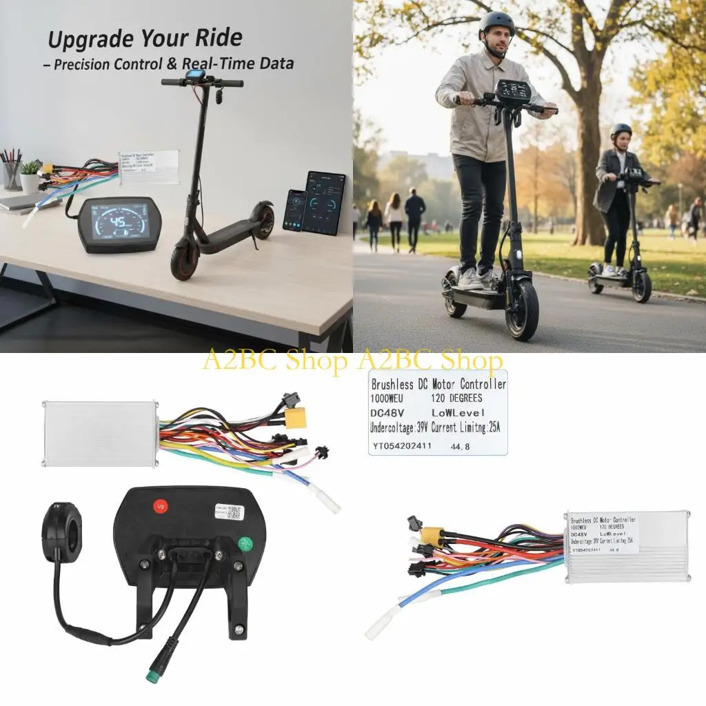A2BC 48V 1000W Controller for Kugoo Electric Scooter Motherboard Display Meter