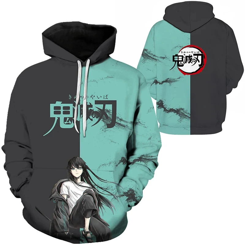 Hoodie Cetak Anime 3D Lucu untuk Pria Tren Hip Hop Pakaian Y2k Fashion Kasual Sweatshirt Musim Gugur dan Musim Dingin Oversized Pullover