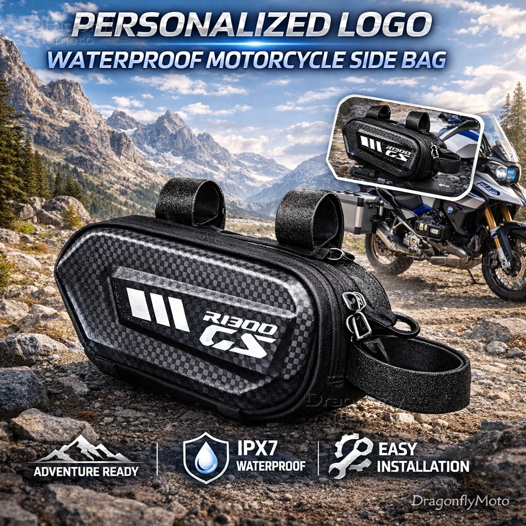 

Для мотоциклов BMW R1300GS GS1300 2023 2024: Боковая сумка с индивидуальным логотипом, водонепроницаемая, жесткий корпус, кофр-седельная сумка