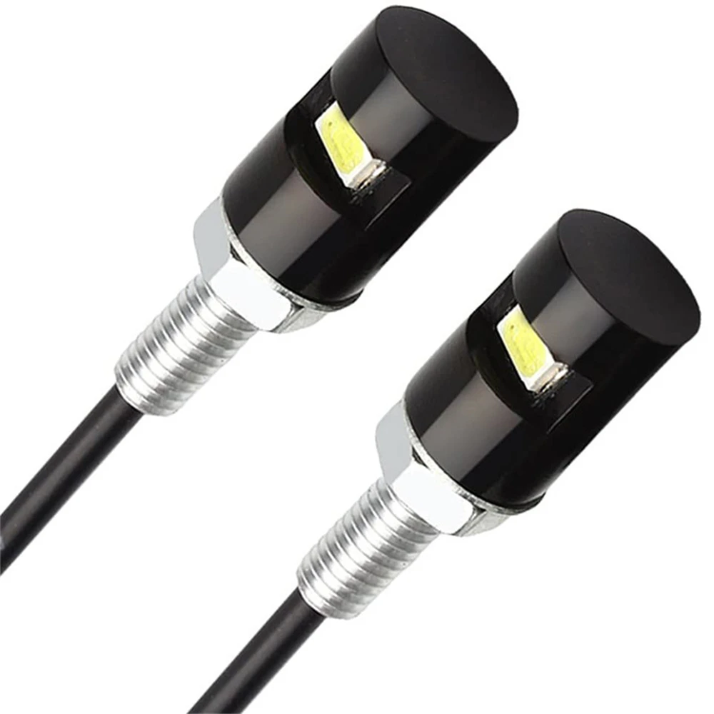 2Pcs 12V LED License Plate Lights 5630 SMD Screw Bolt Bulbs Universal Car Motorcycle Tail Number Plate Lamps