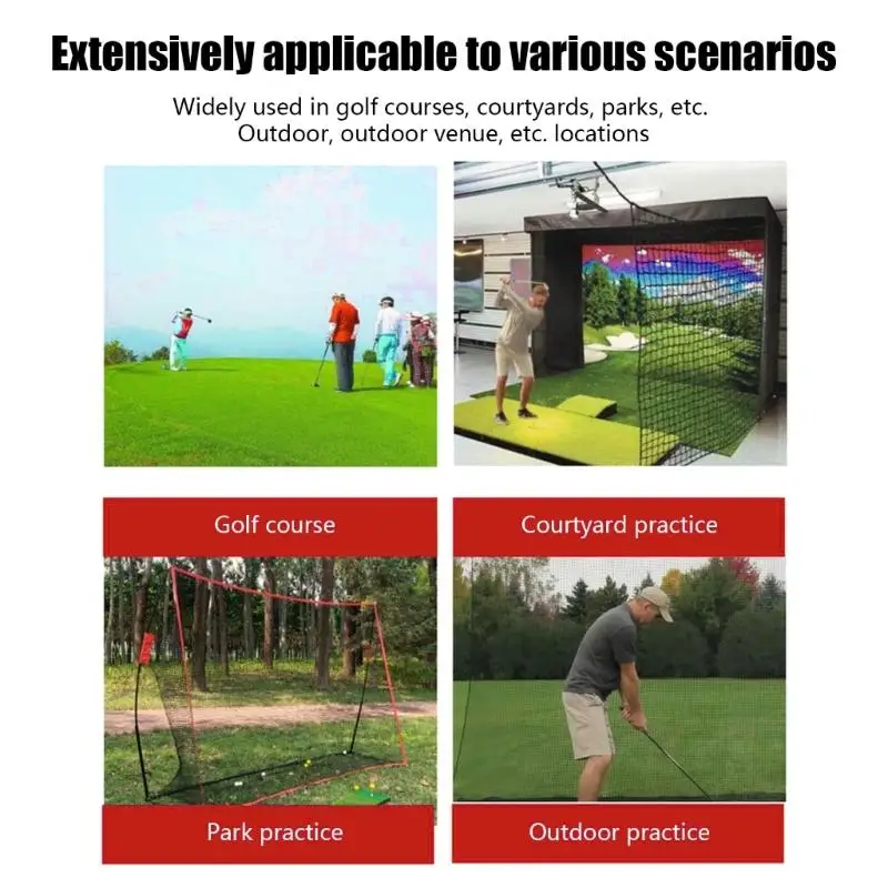 

R6FE Large 10x7 Feet Portable Golf Practice Net With Carbon Fiber Construction For Indoor Outdoor Swing Training And Baseball