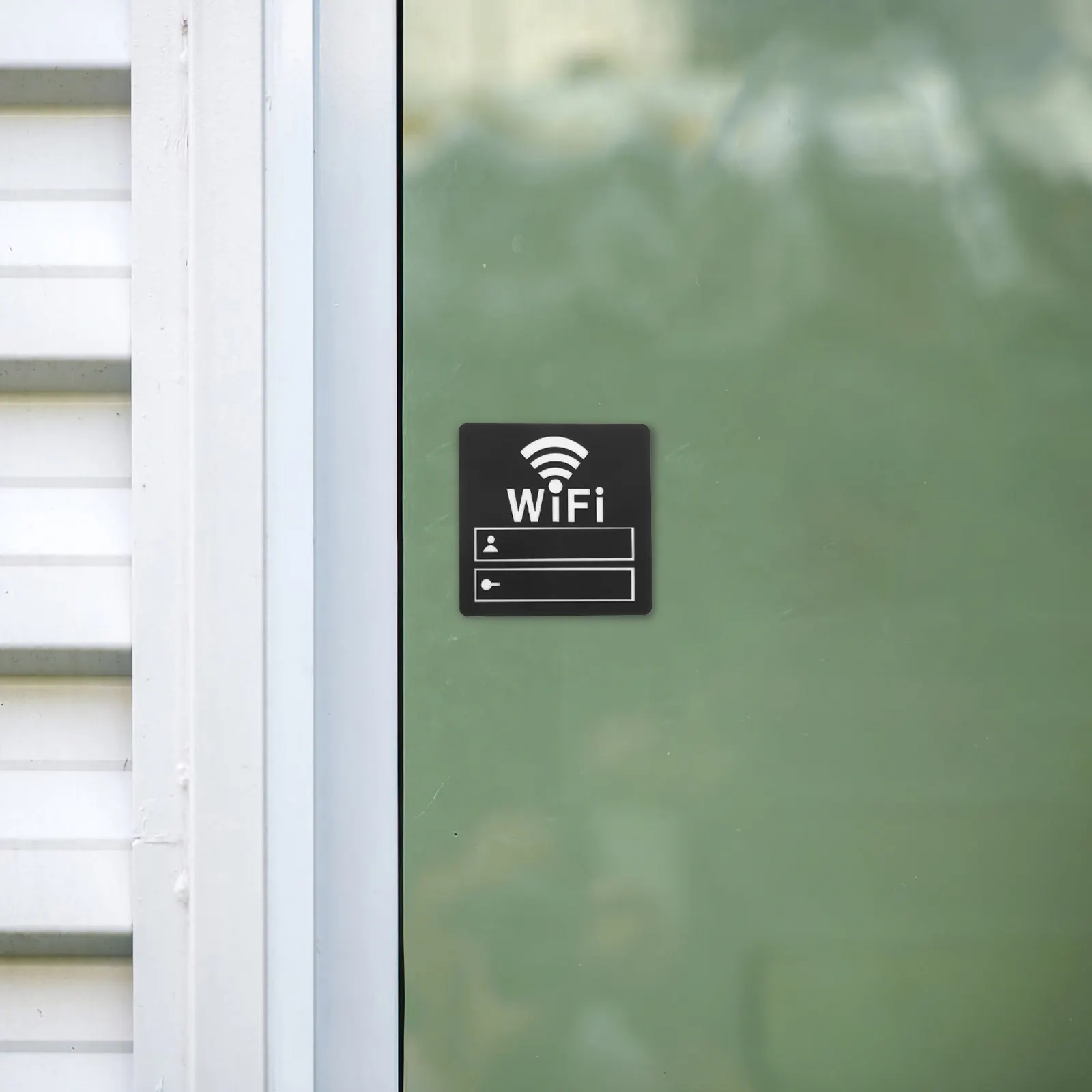 

Acrylic WiFi Password Sign Mirror Wall Sticker Easy Install Waterproof Fade Resistant Hd Mirror Finish for Business Office