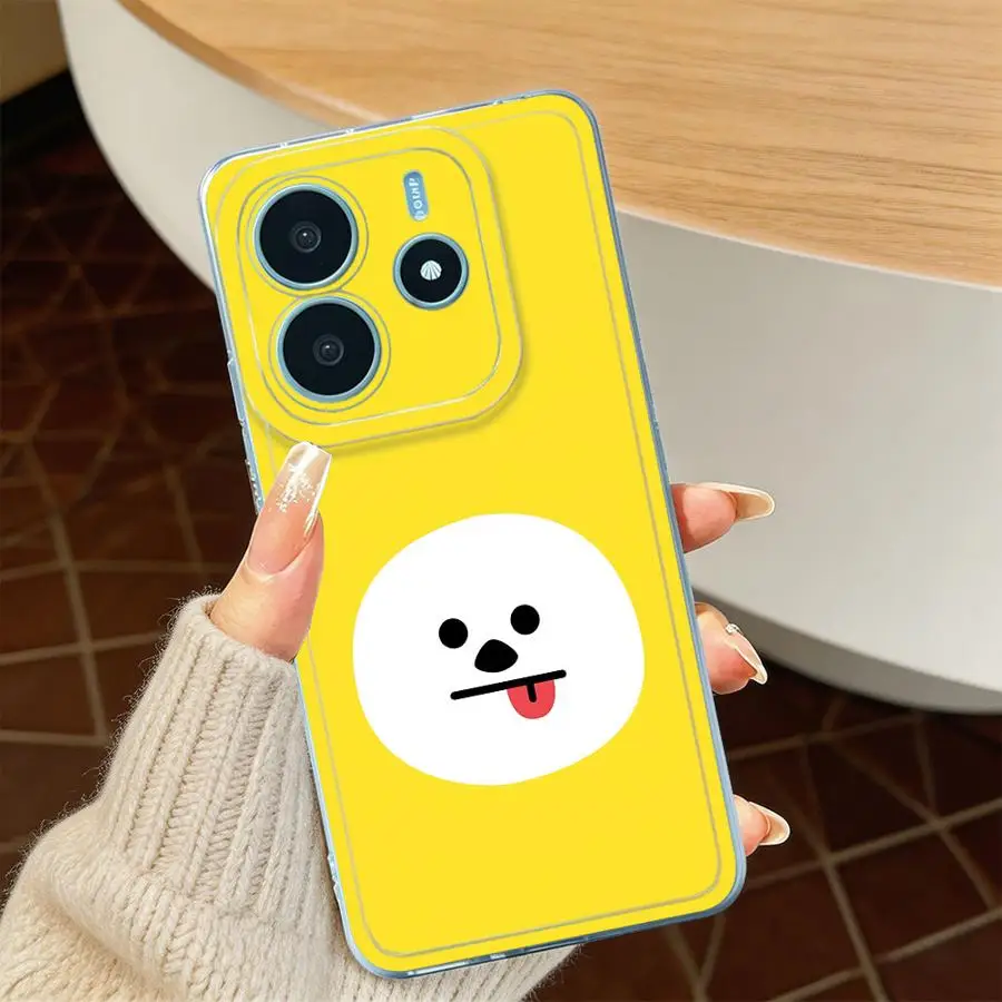 Handyhülle für Xiaomi Redmi Note 14 Pro Plus A1 A2 A7 A3x 8 12C 9 14C 11S 12S 10S A5 11 13 12 10 13C Transparente Handyhülle Niedlich