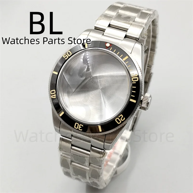 

BLIGER 39mm Silver Retro Vintage Watch CaseWith Bezel Domed Sapphire Glass Fit NH34 NH35 NH36 ETA2824 PT5000 Movement Waterproof