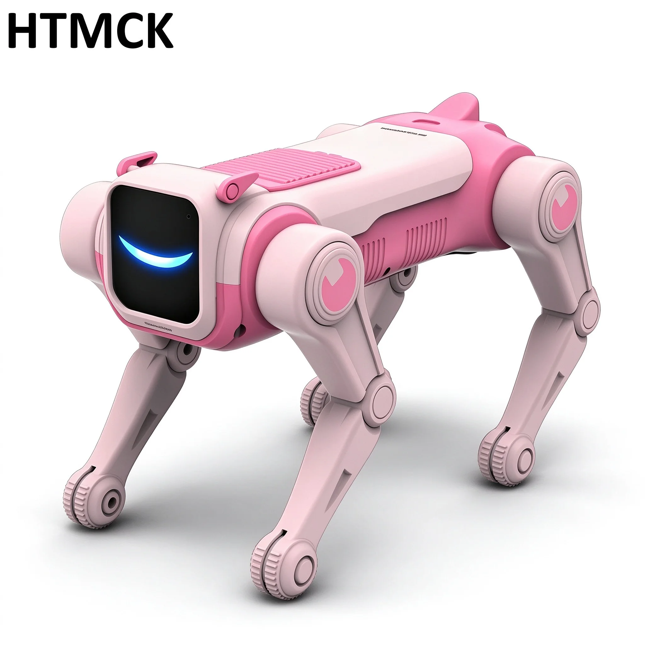 Brinquedo de Cachorro Robótico Inteligente Elétrico HTMCK para Crianças, Interativo, com Acrobacias, Comando de Voz, Dança Programável, Presente de Aniversário para Pets