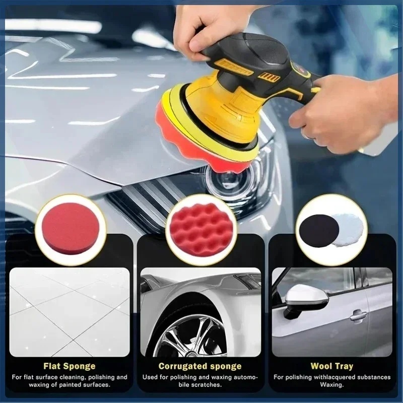 Dewalt Versatile Cordless Car Polisher: 8-Gear Electric Auto Waxing Tool for DIY Detailing (Bare Tool)