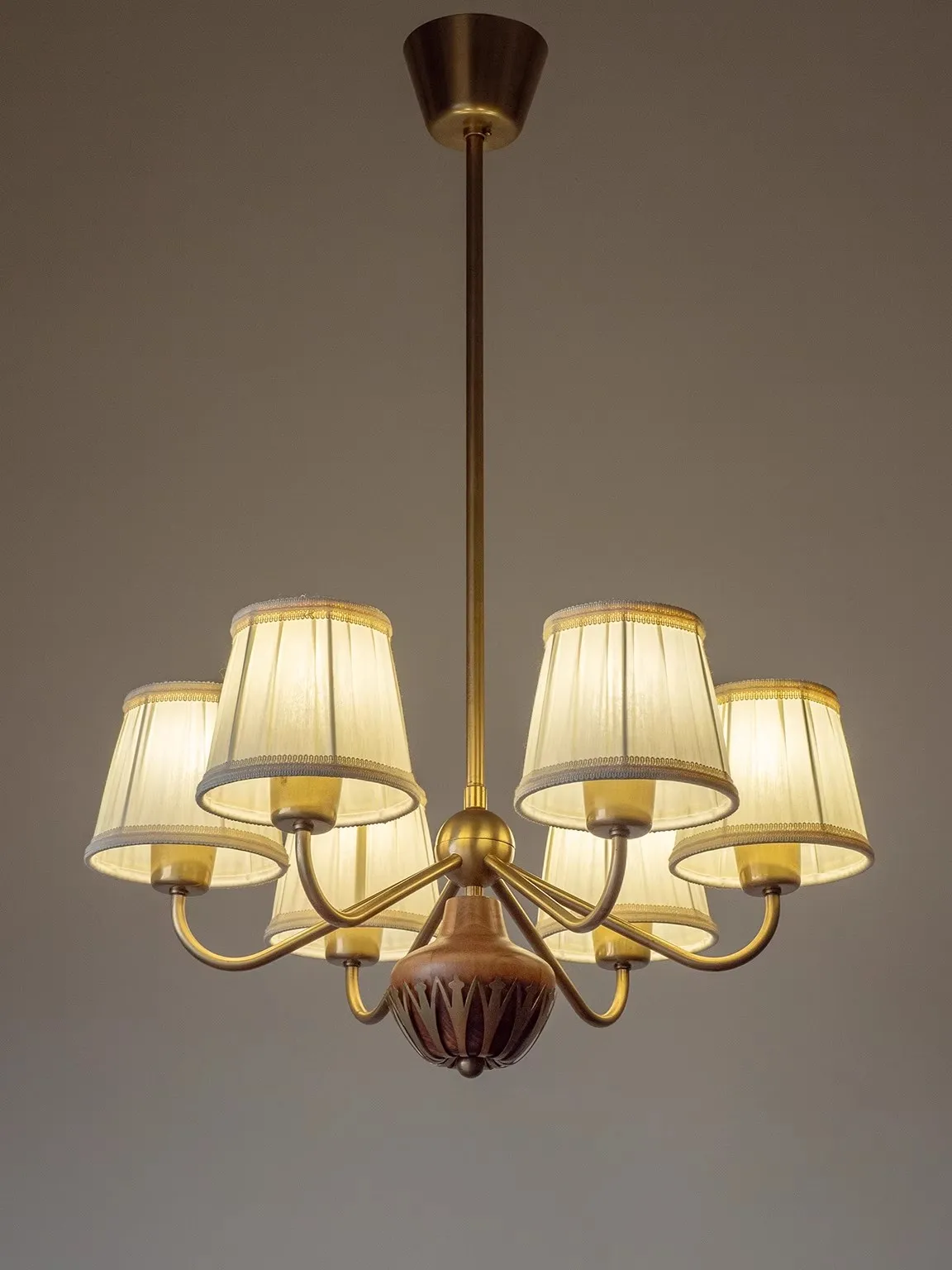 Y 1940s القرون الوسطى العتيقة الخشب الصلب العتيقة دراسة قلادة ضوء غرفة المعيشة غرفة الطعام غرفة نوم قلادة الخفيفة